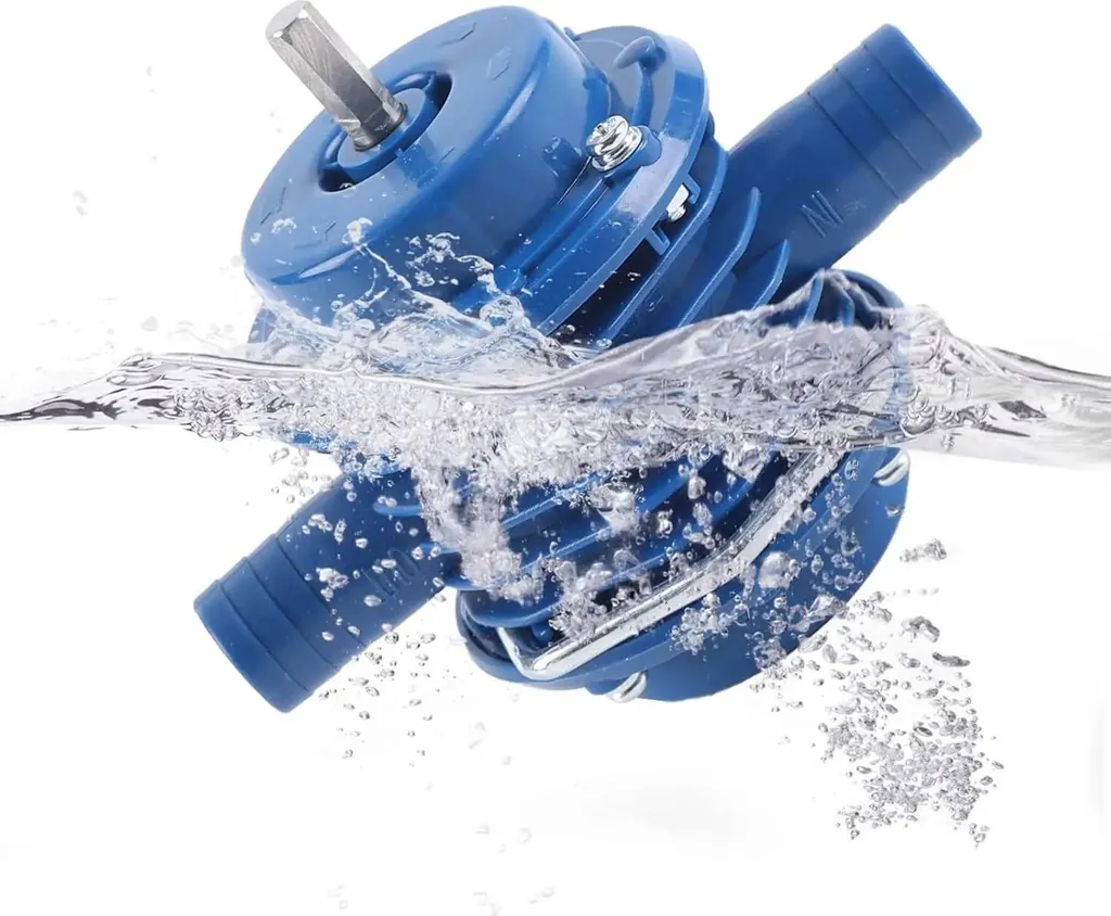 Mini pompe à eau pour perceuse électrique auto-amorçante - Bleue