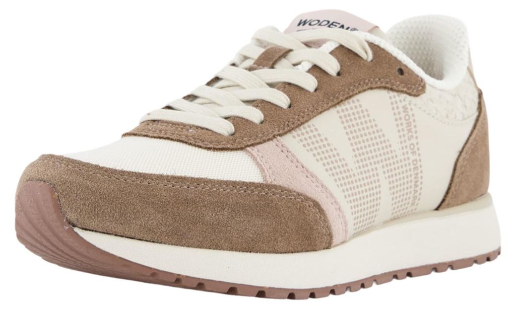Woden Sportliche Schnürschuhe Damen 32323134373935 Beige 41 EU