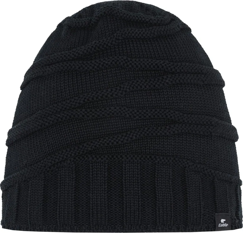 Bonnet Yema Mü noir idéal pour le sport d'hiver et le quotidien