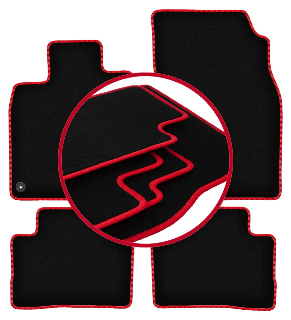 Tapis de sol automobile en moquette robuste pour Nissan Qashqai