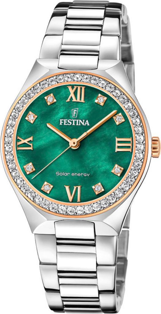 Festina Damenuhr Festina Solar Energy Grün Petite Damenuhr Festina-F20658-3