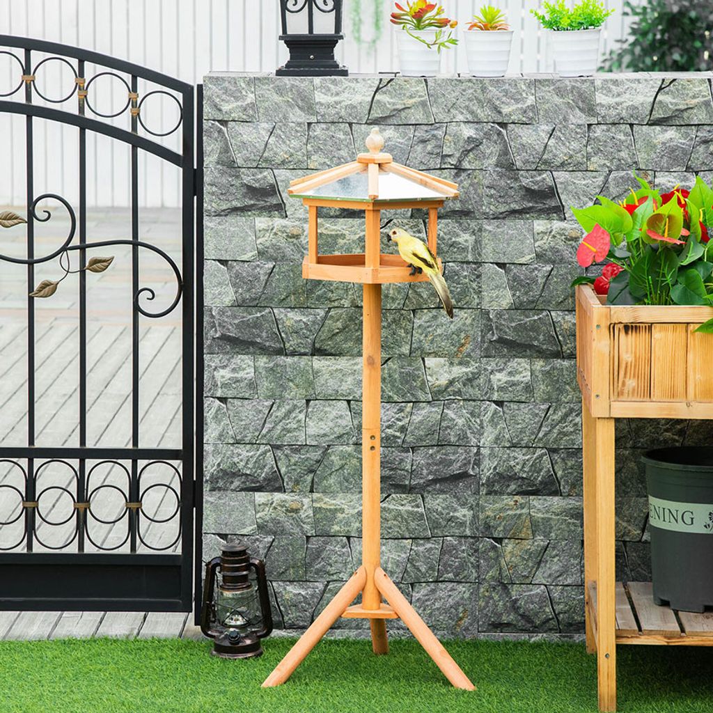 PawHut Vogelhaus Vogelvilla Futterhaus Vogelhäuschen mit Produktbild 11