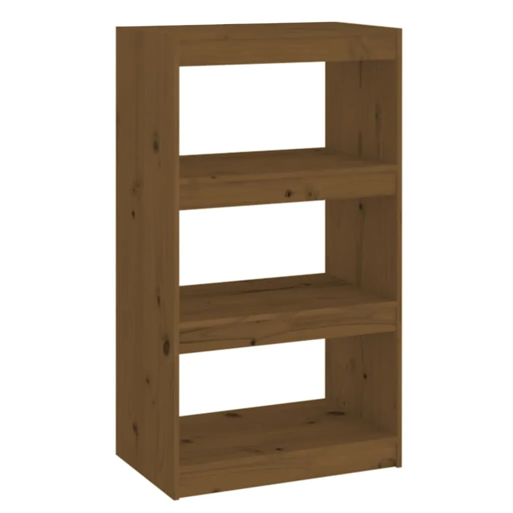 Libreria Divisoria 60x30x103,5 cm Legno Pino Marrone Miele Moderno