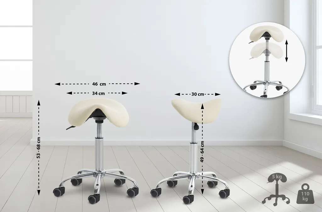 Sgabello Allie Design Minimalista - Ecopelle Elegante per Studio e Casa