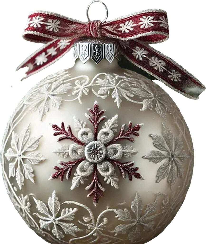 3D-Weihnachtsornament „Märchenplanet“, Schneekugeln, Weihnachtsbaum, Schneeflocke, Rentier, Hängedekoration für den Urlaub, Heimdekoration