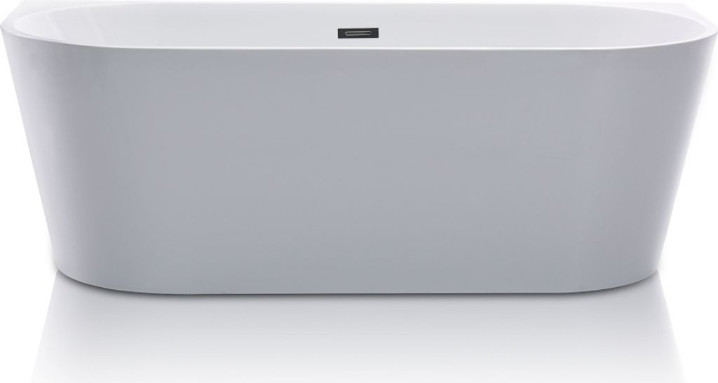Wandhängende freistehende Badewanne DIVINA - 170*75*58cm - 245L - Weiß