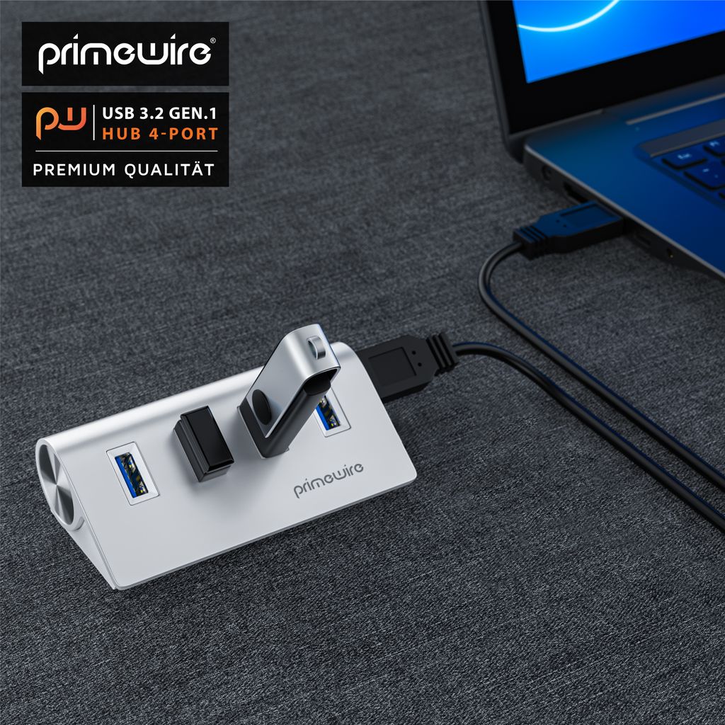Primewire USB 3.2 Hub Gen.2 mit 4 Ports, 10 Gbps, 4-Port, Produktbild 6