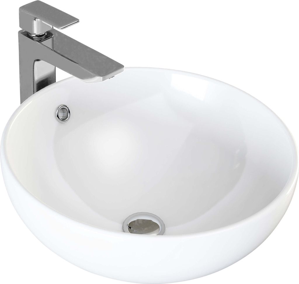 VILSTEIN Waschbecken, 44 cm, Keramik Aufsatz Waschschale, Produktbild 