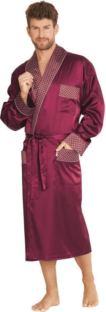 FOREX Lingerie edler und hochwertiger Satin-Bademantel Produktbild 