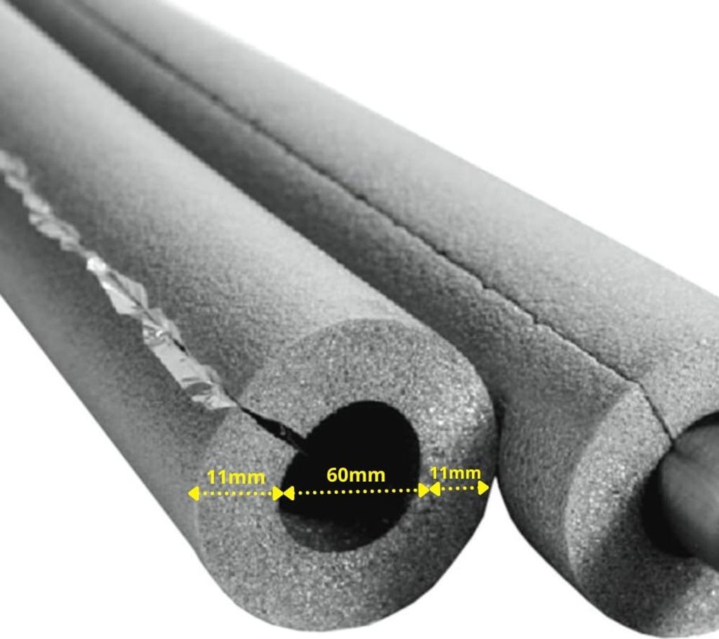 INSUL-TUBE H PLUS XT Kautschuk 2m Rohrisolierung Ø 60 mm x 10 mm Dämmung selbstklebend