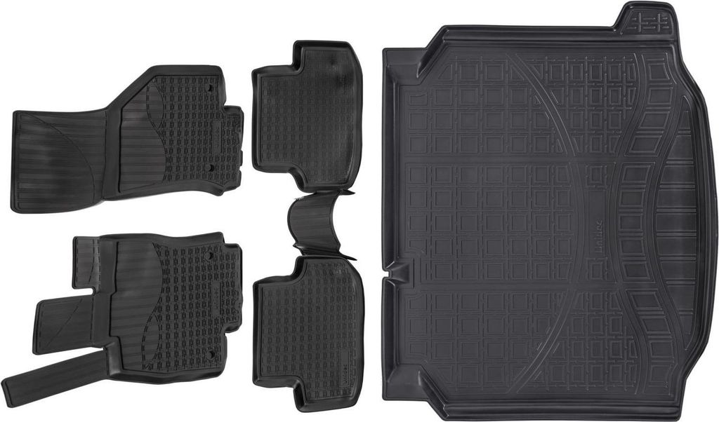 3D Gummimatten Kofferraumwanne Für Seat Leon Schrägheck 2013-2020 Gummi Fußmatten NORM