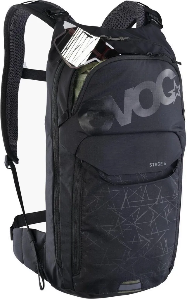 Sac à dos Stage 6 noir pour l'enduro et les sorties VTT sportives