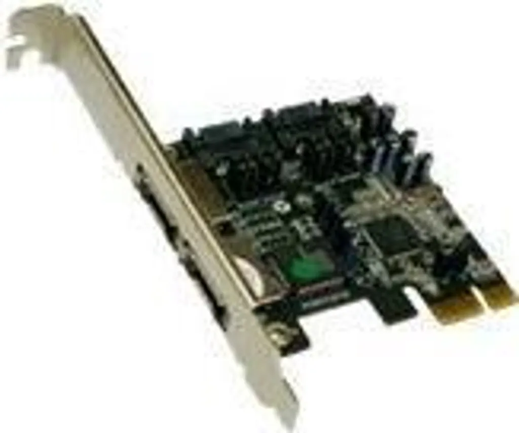 Exsys EX-3503 - Speichercontroller (RAID) - SATA 3Gb/s / eSATA 3Gb/s - RAID 0, 1, JBOD, 0+1 - PCIe x1
