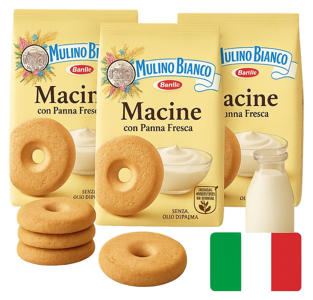 Biscuits sablés « Macine con Panna Fresca » 350 g x 3 - Image du produit 