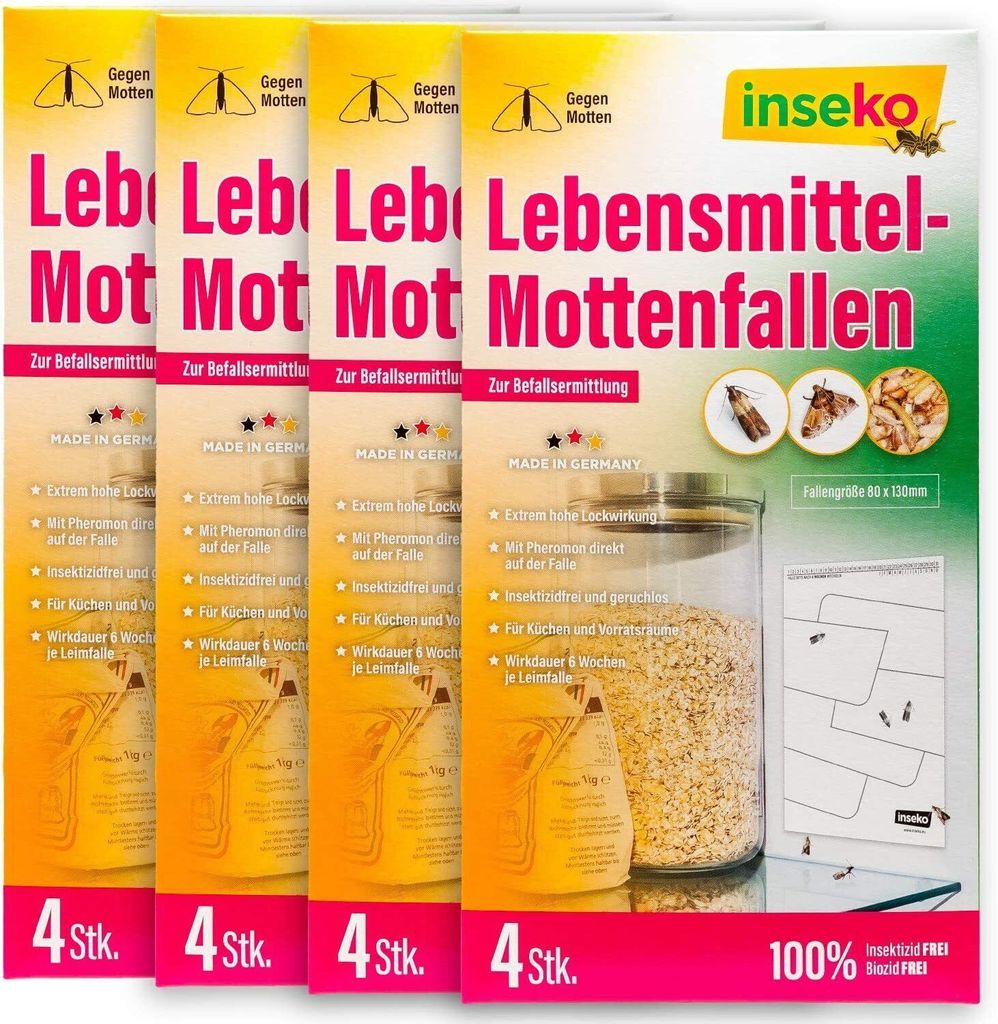 inseko 16x Lebensmittelmotten Falle I insektizidfrei & Produktbild 