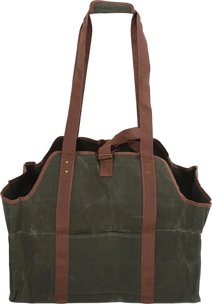 Sacca Porta Legna Heavy Duty - Tela Cerata per Outdoor e Campeggio