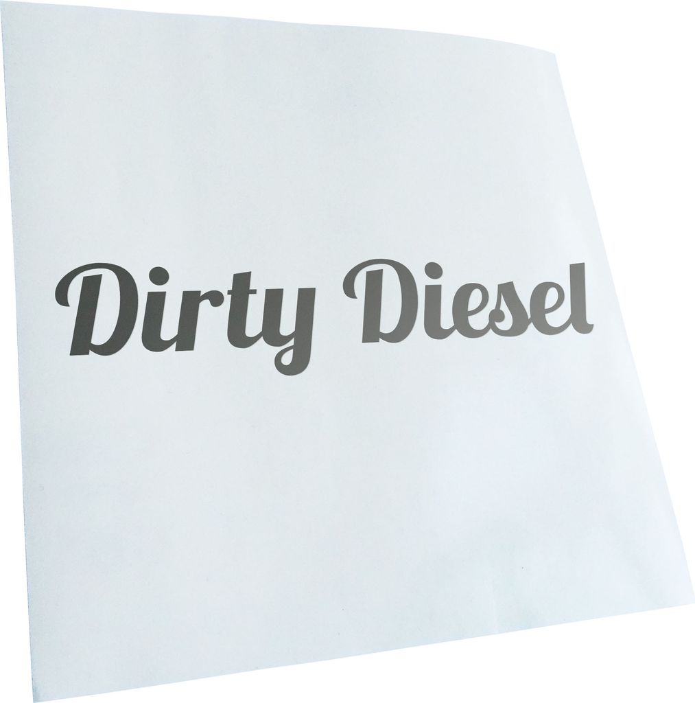 Kiwistar - Autoaufkleber - Dirty Diesel dreckiger Heckscheibenaufkleber - Aufkleber für Auto Kfz Fahrrad, LKW, Truck Mofa