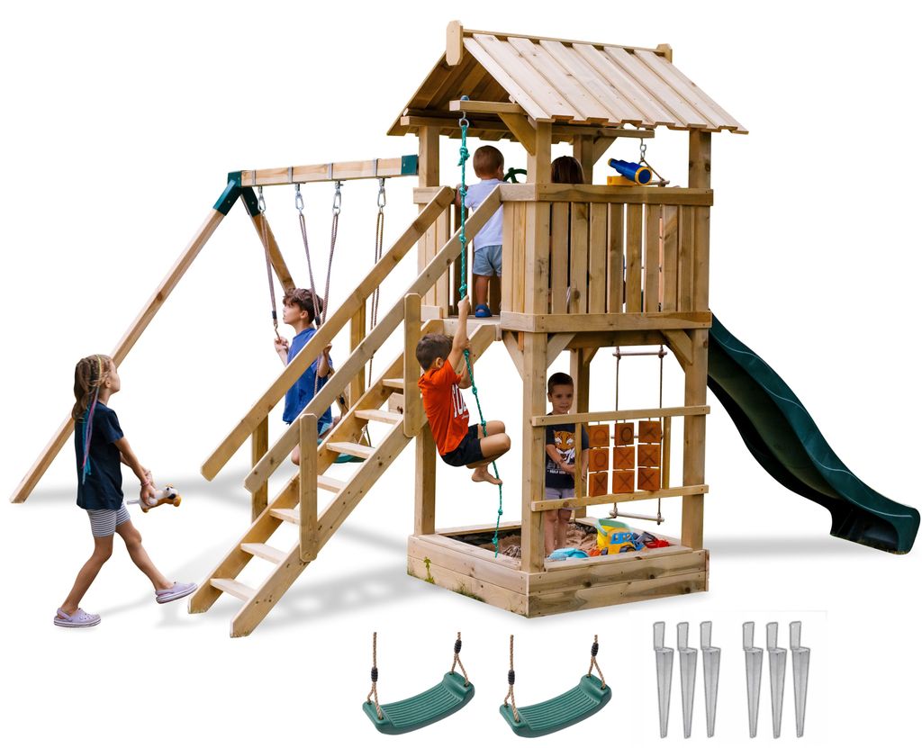 Spielplatz Kleines Paradies Haus Rutsche Schaukel HERSTELLER