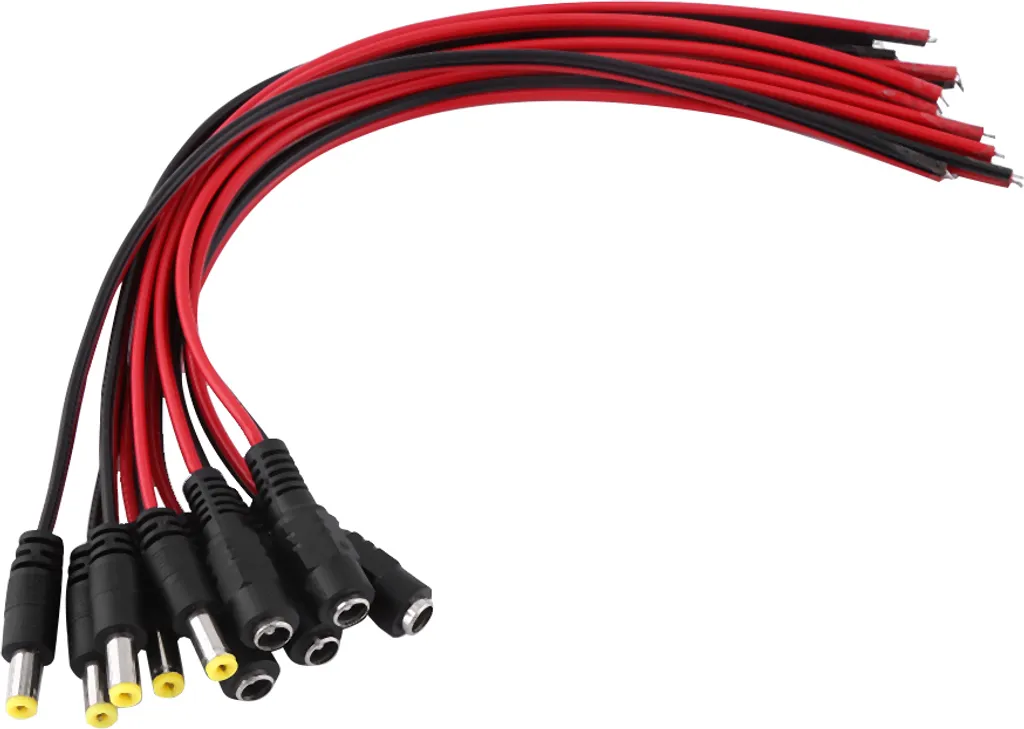 Cavo CC 12V Maschio + Femmina per Telecamere | 5.5x2.1mm