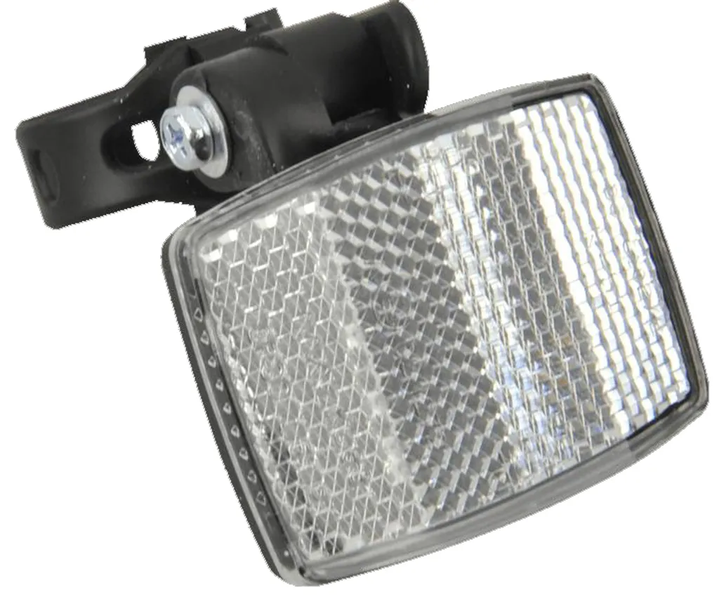 Fischer 85404 Réflecteur Avant Vélo avec Fixation sur Potence de Direction