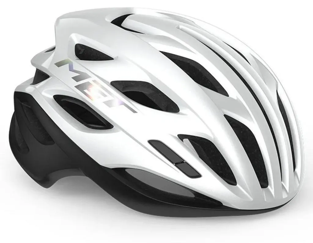 MET Estro Mips Casque Vélo Blanc Holographique Taille M 56-58cm 3HM139