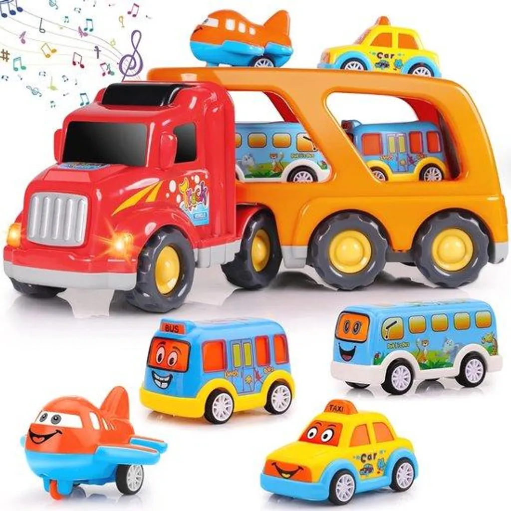 Voiture jouet garage mobile 5 en 1 idéal pour ranger et transporter ses autos