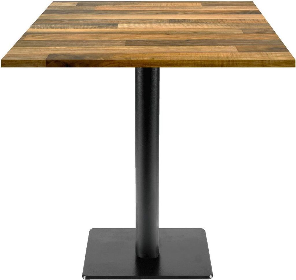 Tisch 70 x 70 cm – Modell Milan T aus laminiertem Walnussholz