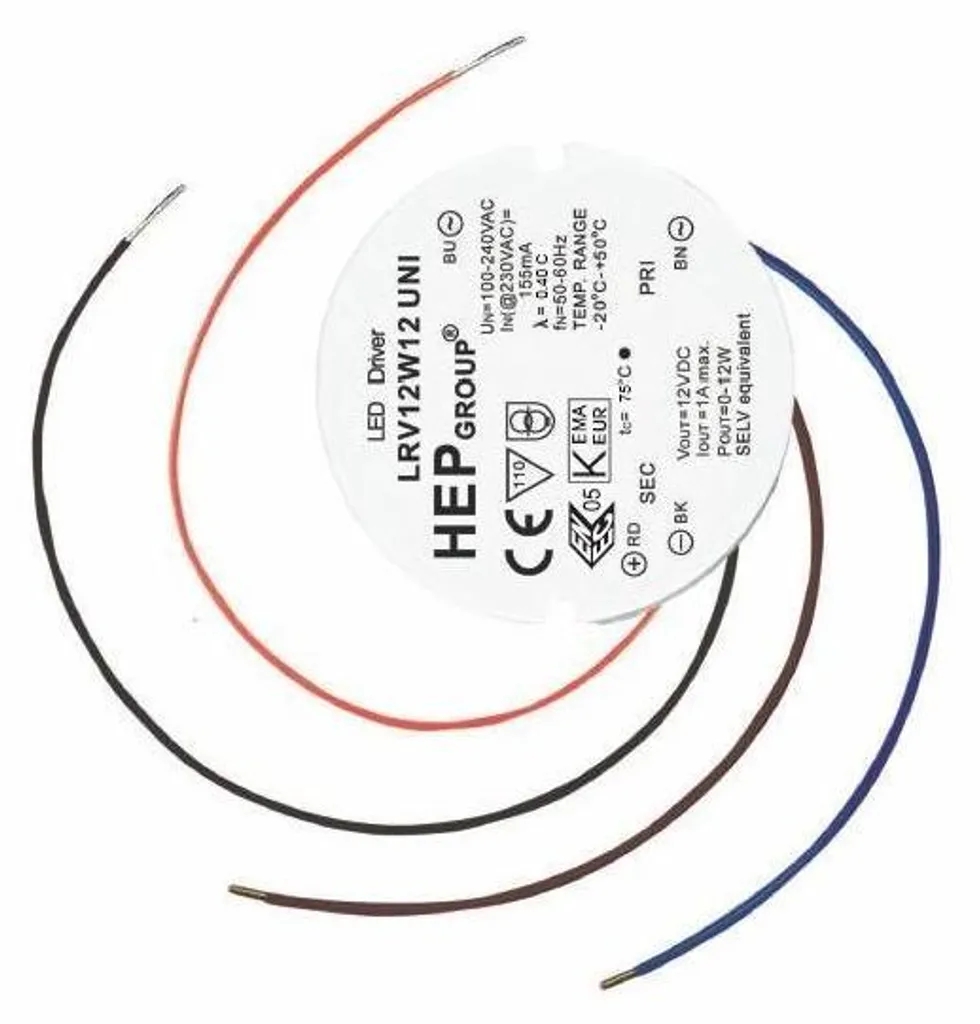 Alimentation encastrable 12V pour ruban LED et domotique Synergy 21 12W