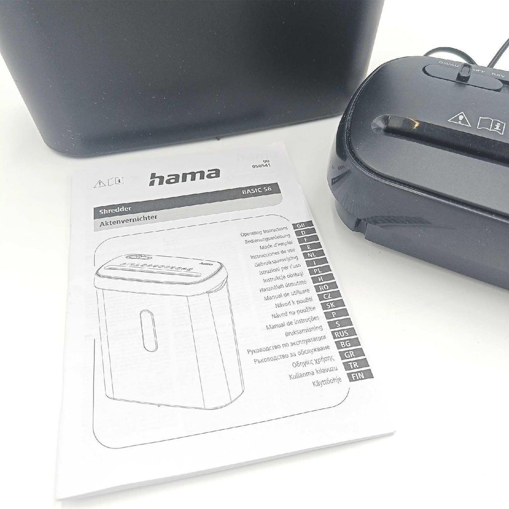 hama Basic S6 Aktenvernichter mit Streifenschnitt P-2, 6 Produktbild 31