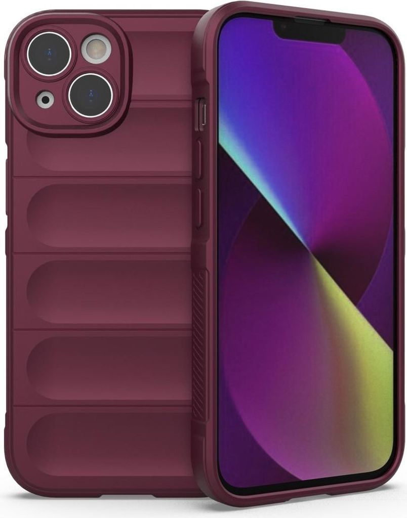 iPhone 14 Hülle - Coverup Hands-On Rugged Back Cover - Bordeaux