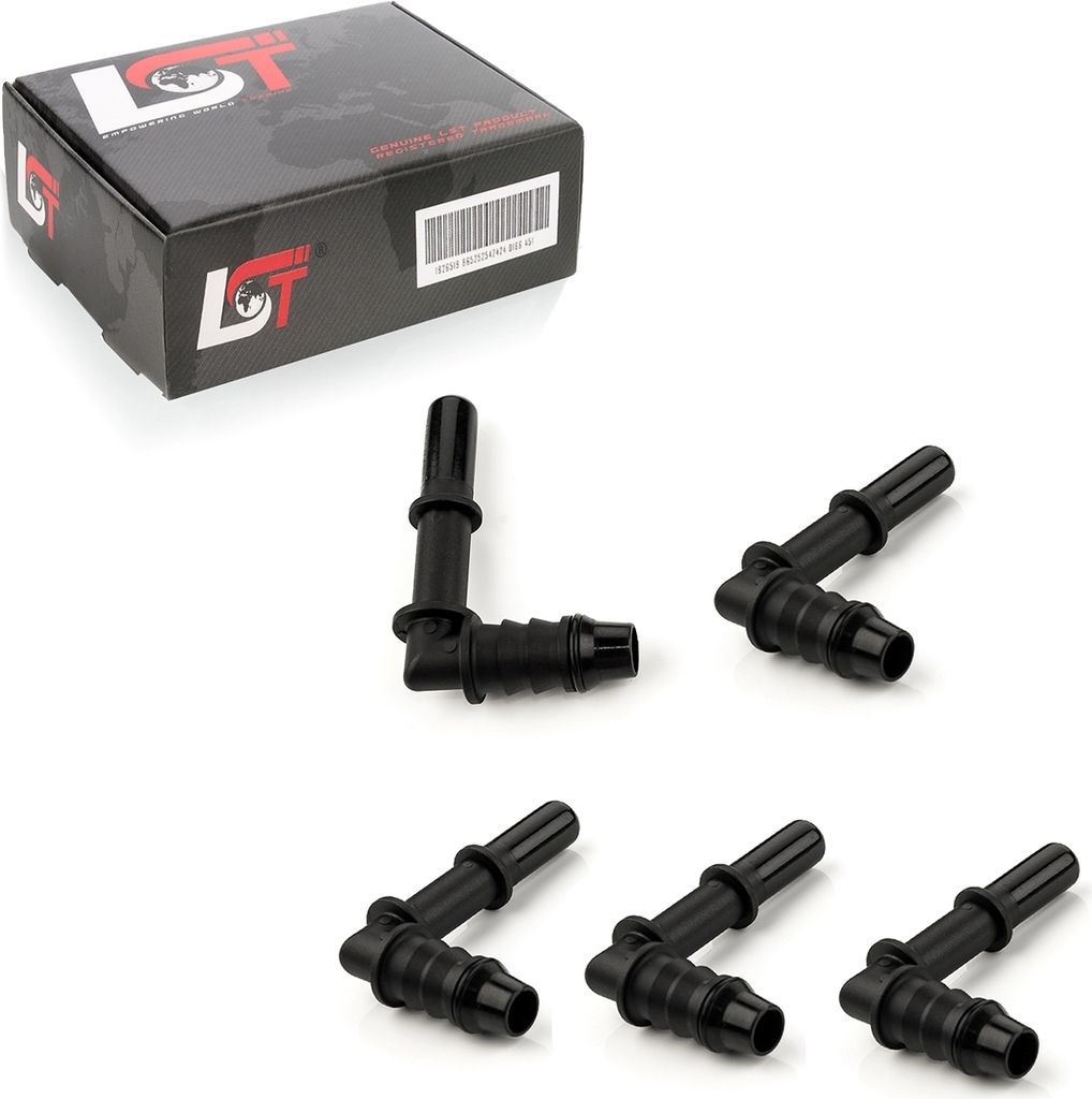 5x Gegenstück Schnellverschluss 90° Kraftstoffleitung 7,89 x 8 mm für JEEP FORD