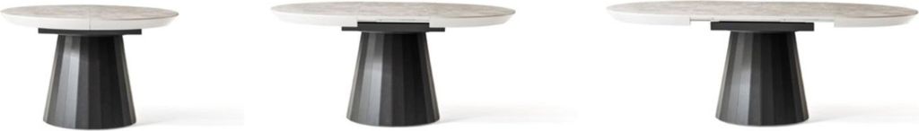 Runder Esstisch Luxus Esszimmertisch Küchentisch Grau Esszimmer Holz