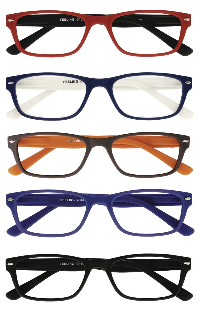 Occhiali Lettura Feeling +2,00 Marrone-Arancio G15700 Elegance