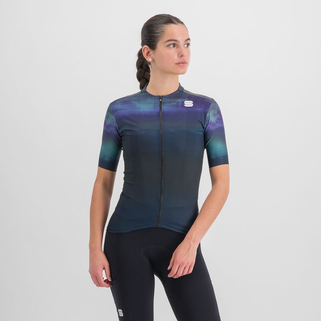 SPORTFUL Kurzarm Fahrradtrikot - FLOW SUPERGIARA - Blau XS