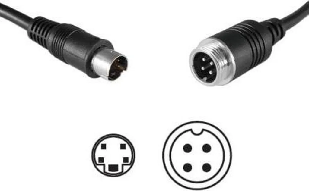 Adaptateur Caméra BRIGADE DAC-020 Liaison GX12 et Mini DIN 4 Broches