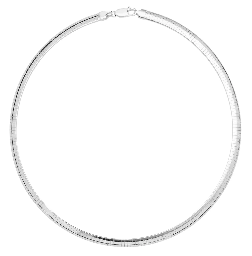 Collier Argent 925 Omega de 26 Grammes - Maille Large 5mm Finition