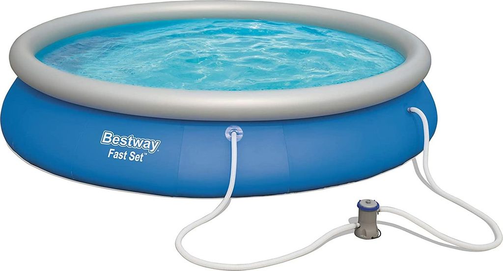 Bestway Fast Set 57313, 9677 l, Basen ramowy, Szary, 22,4 Zdjęcie produktu 