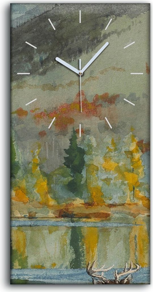 Leinwand Uhr Küche Wohnzimmer Bild 30x60 Winslow Homer Ein Oktobertag Vintage - weiße Hände