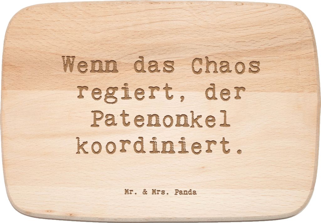 Mr. & Mrs. Panda Holz Frühstücksbrettchen Spruch Patenonkel Held - Transparent - Geschenk, Familie, Schneidebrett, persönliche Erinnerungen, Hol...