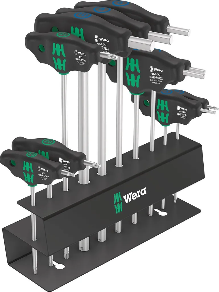 Wera 5004174001 Bicycle Set 6: Chiavi a T Professionali TORX ed Hex