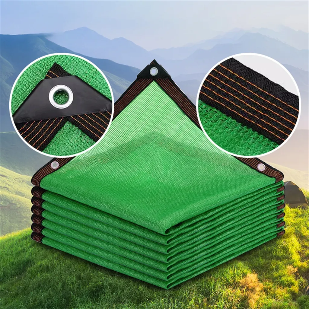 Tenda da Sole Verde 2x3m per Esterno - Rete Ombreggiante Patio e Giardino