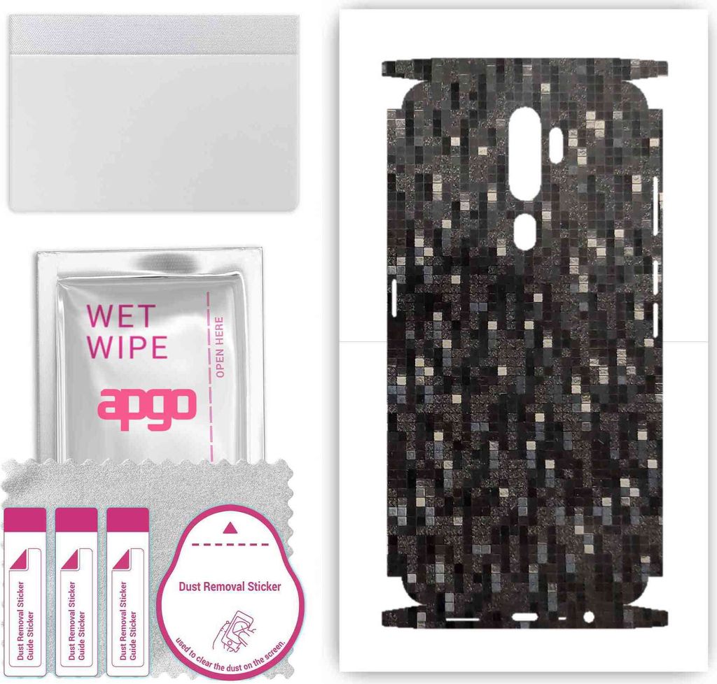 apgo Rückseite + Seiten Schutzfolie, Skin, kompatibel mit Oppo A5 (2020), Hinten Displayschutzfolie aus Vinylfolie, kratzfest, einfache Montage - ...