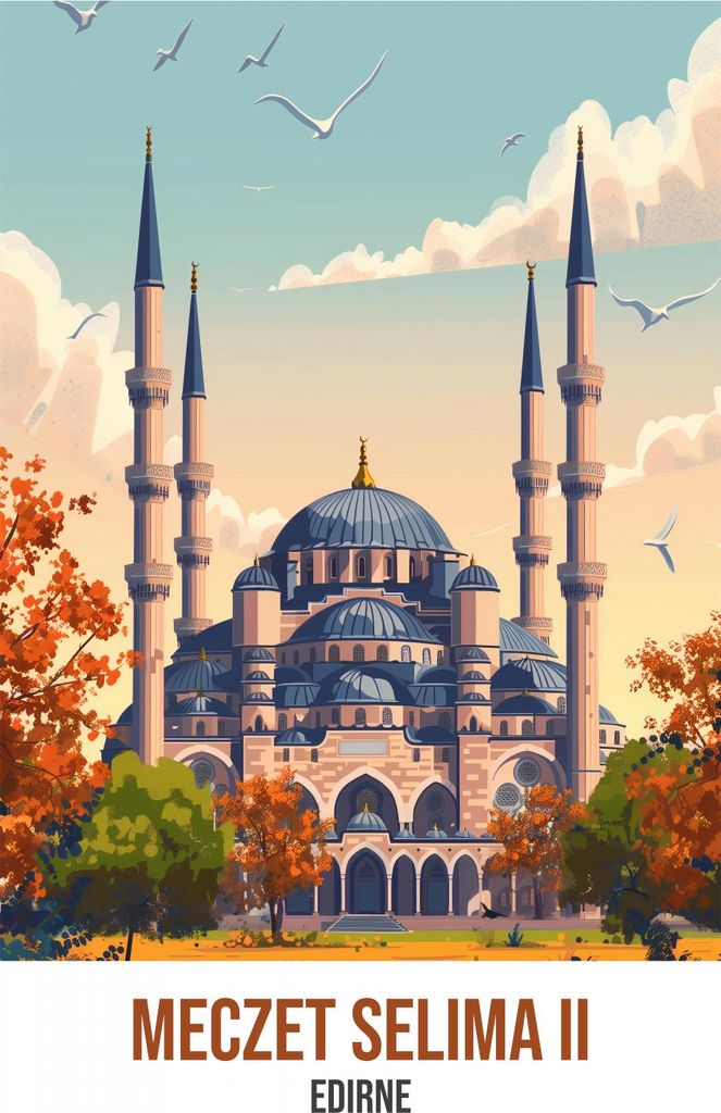 Plakat 21x29,7cm Moschee von Selim II