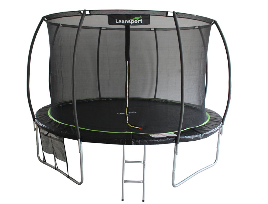 LEAN Sport Max Trampolin 14ft Schwarz-Grün