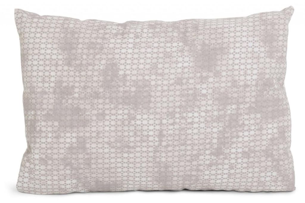 Zirbenkissen 30x20cm, grau-beige + Bio Inlett natur Zirbenholzspäne im Zirbenholzkissen