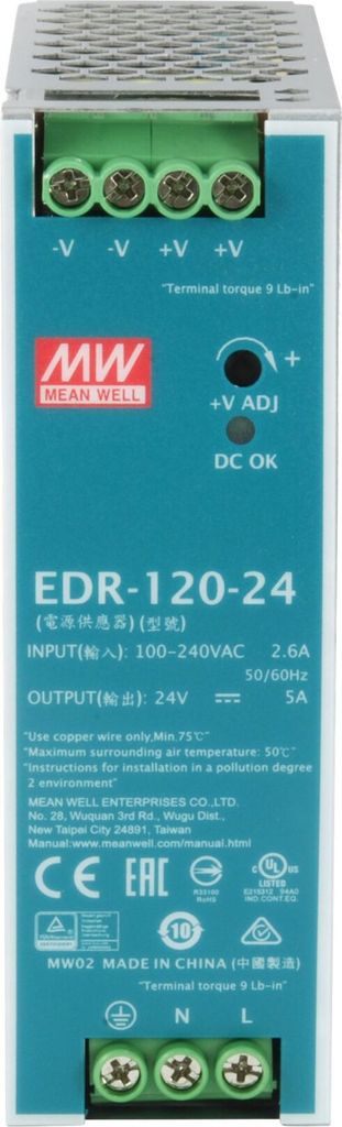 LevelOne ind. Netzteil POW-2441 24VDC 120W DIN-Schiene
