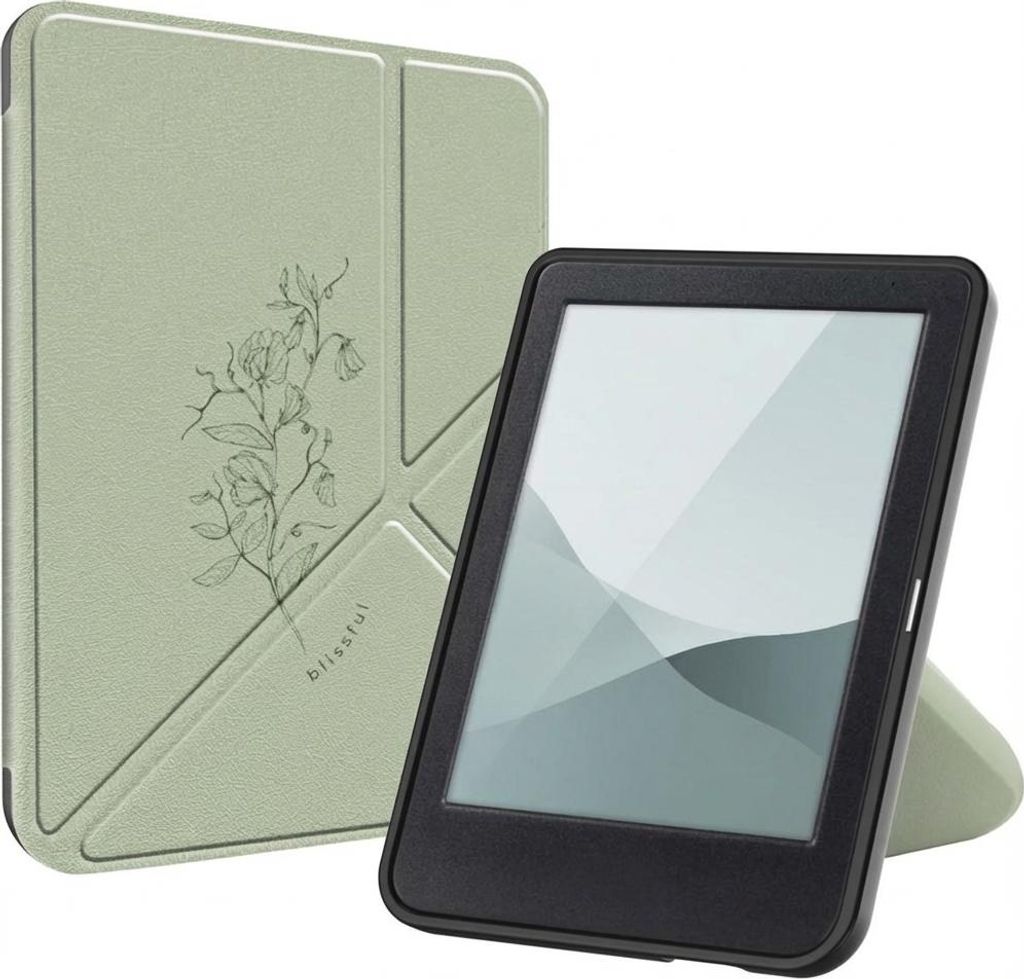 imoshion Design Klappbare Klapphülle Kobo Clara Colour / BW - Floral Green