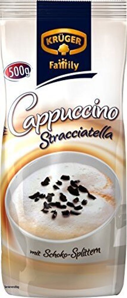 A bag of Krüger Family Stracciatella Cappuccino.
