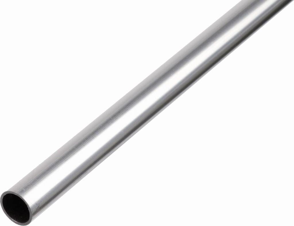 Alberts 472573 Tubo tondo, alluminio, naturale, 1000 x 15 x Immagine del prodotto 