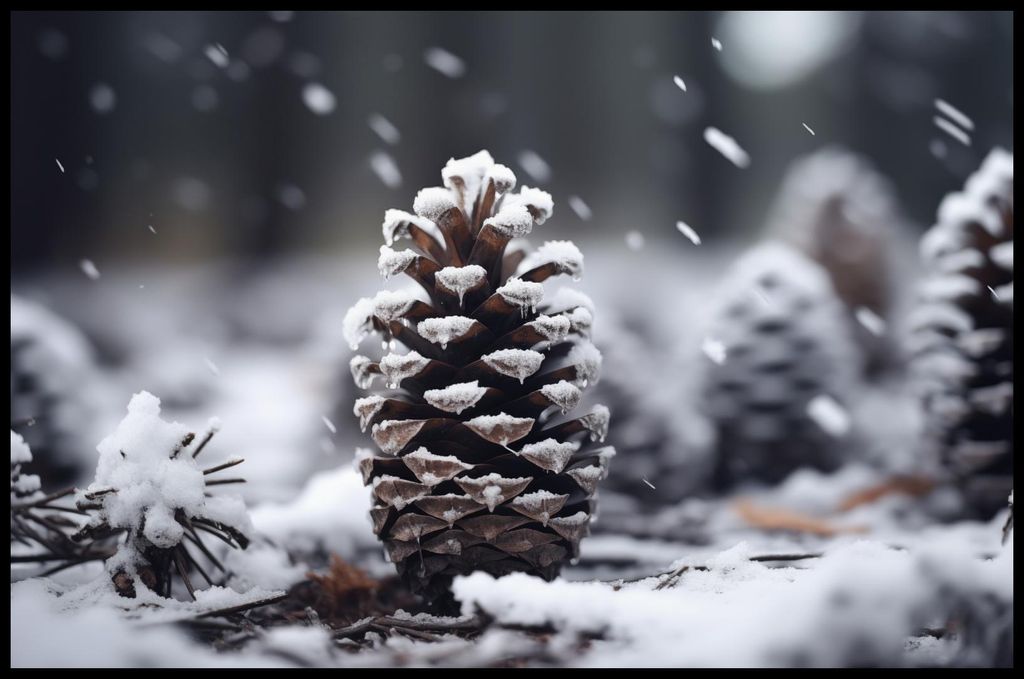 Plakat 91,5x60cm Winterliche Ruhe
